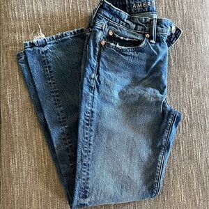 American Eagle Light Blue Denim Jeans with Copper Rivets